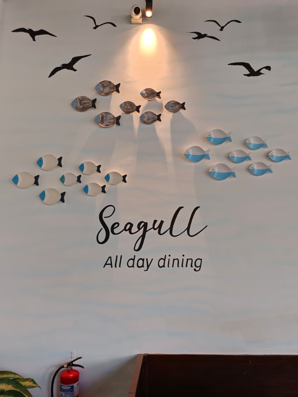 Seagull All day dining sign at Novotel Goa Dona Sylvia